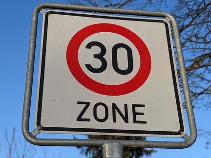 30er Zone Schild