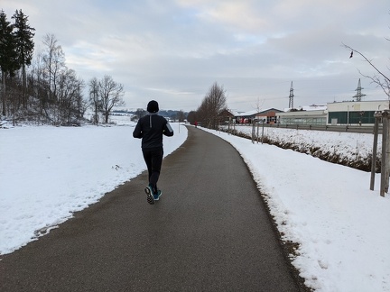 Jogger im Winter