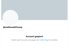 Donald Trump auf Twitter gesperrt