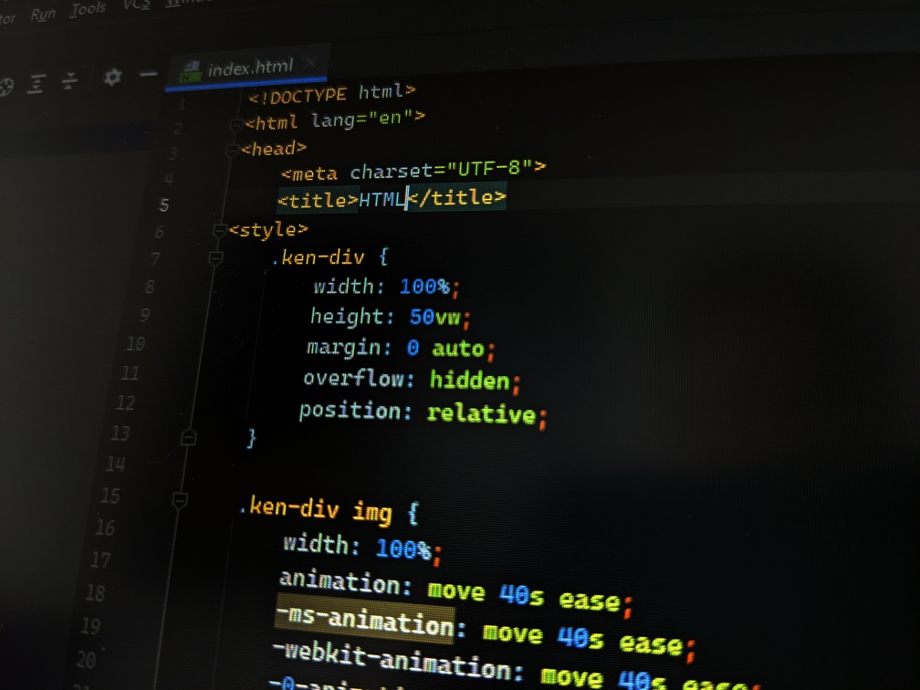 HTML Code in einer IDE