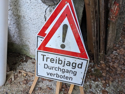 Treibjagt verboten