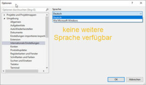 Visual Studio Sprache ändern eKiwi.de